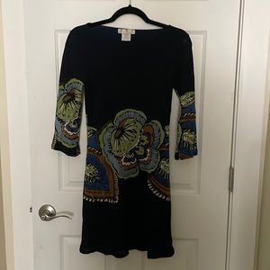 PapillonBlanc navy dress with flower - size S/P